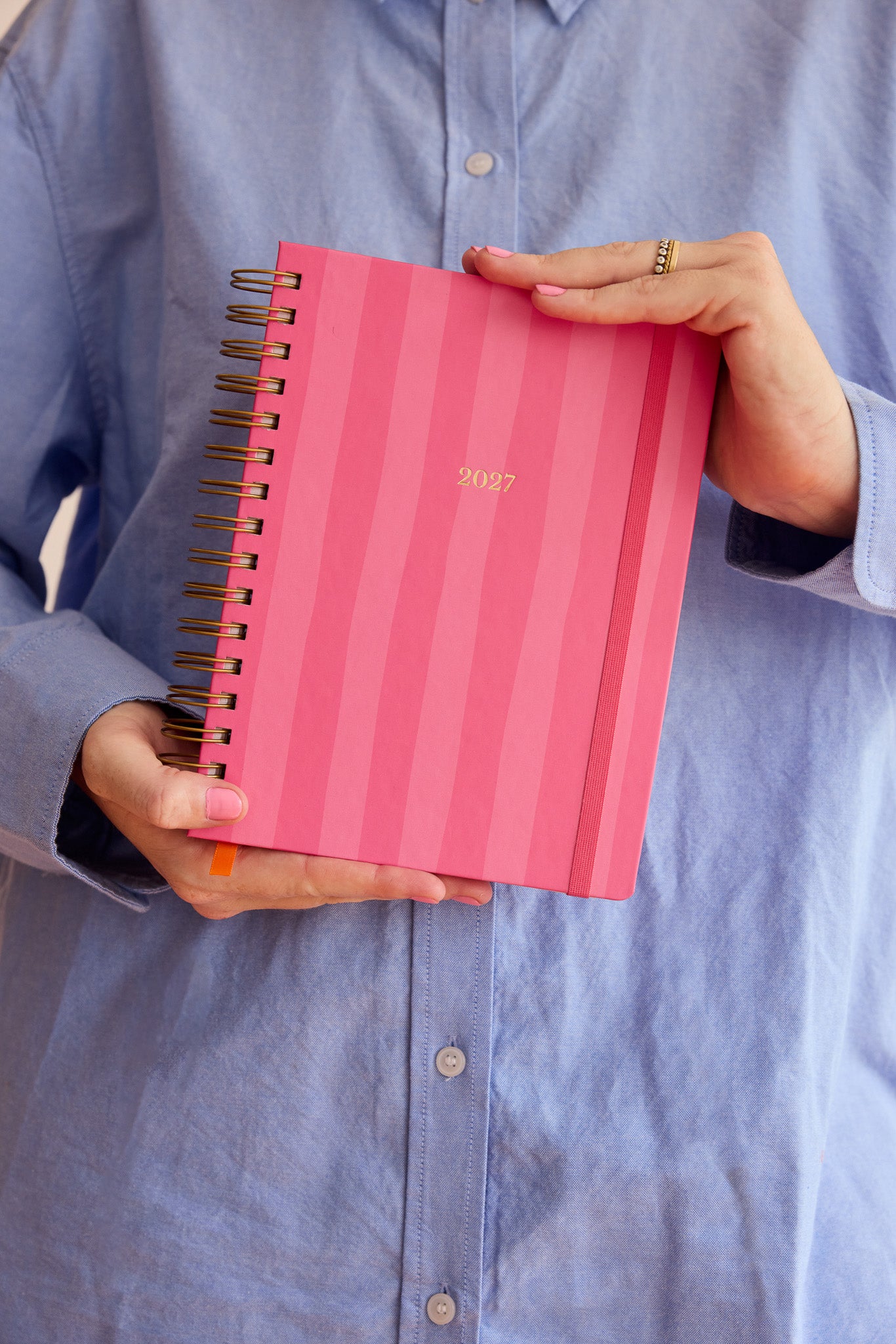 2027 Planner Pink Stripes