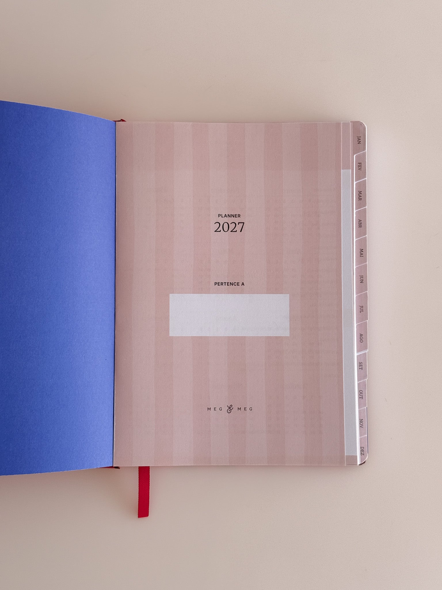 Planner Vertical 2027 Verde Azul