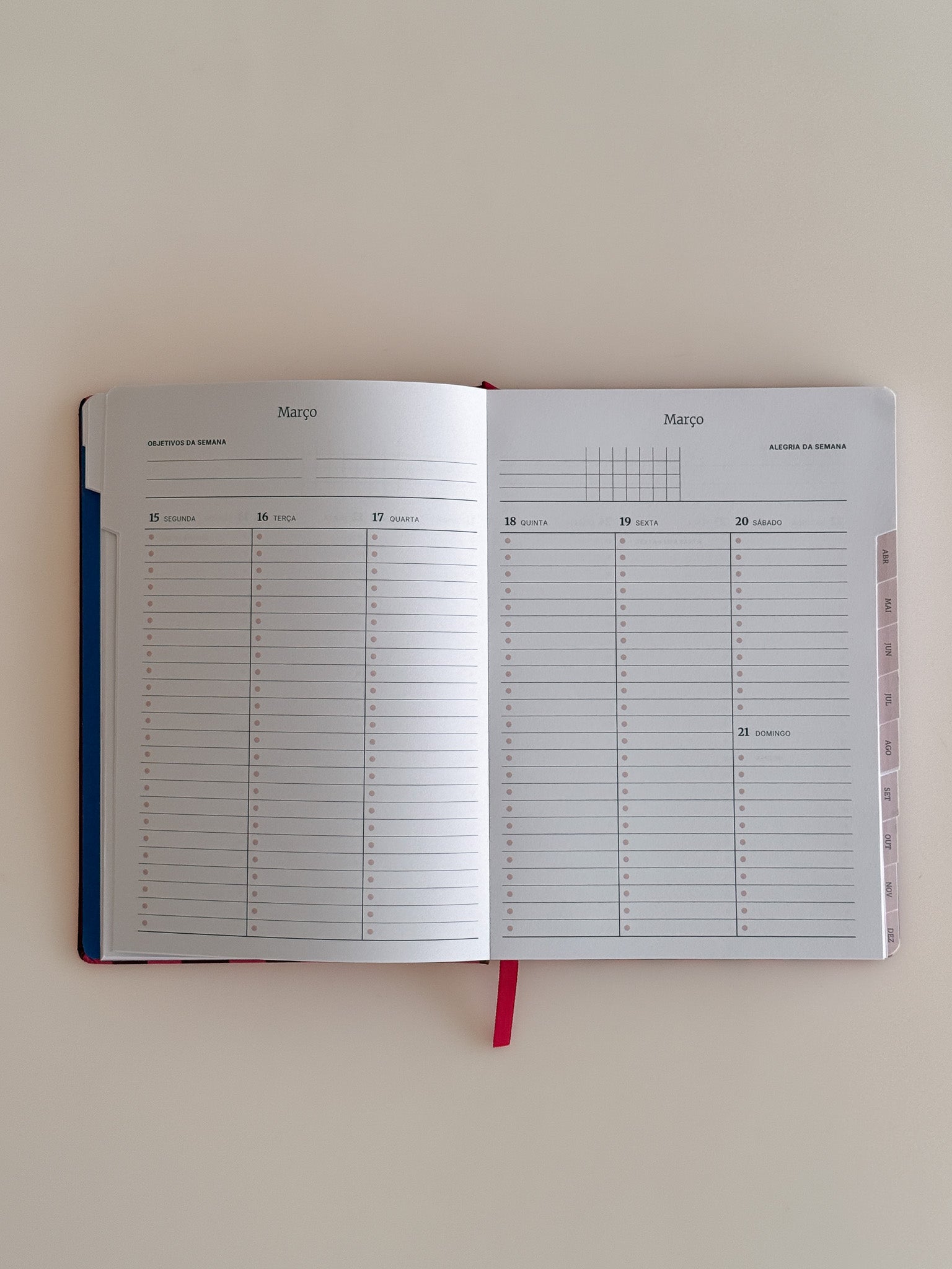 Planner Vertical 2027 Verde Azul