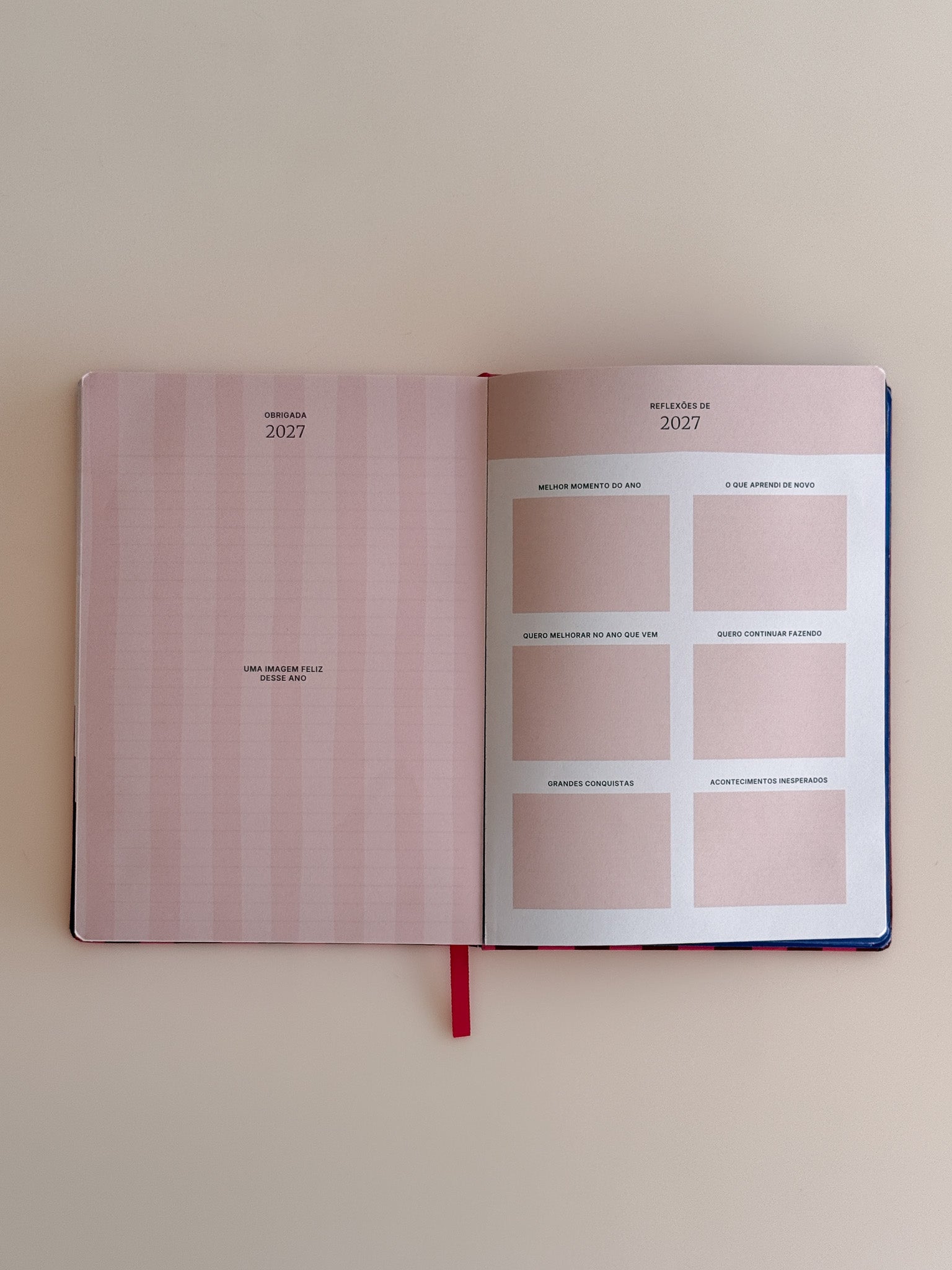Planner Vertical 2027 Verde Azul