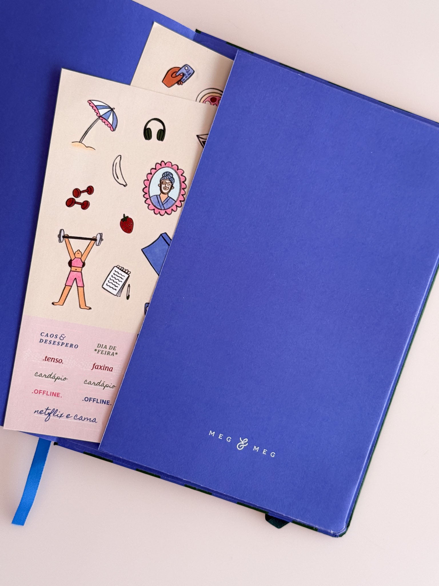 Planner Vertical 2027 Verde Azul
