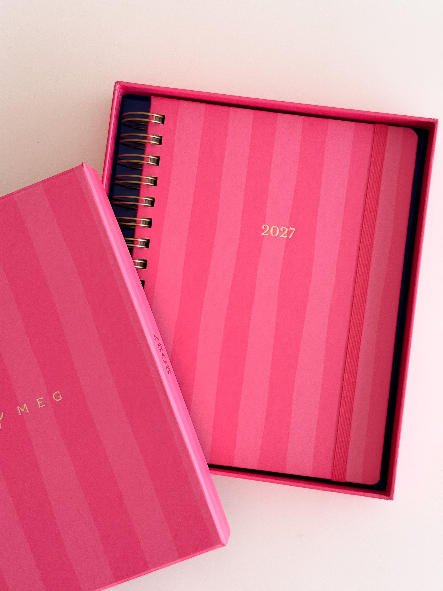 2027 Planner Pink Stripes