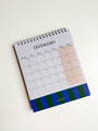 2027 Green Blue Desk Calendar