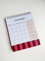 Calendário de Mesa 2027 Pink Vinho