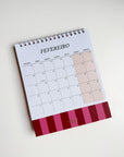 Calendário de Mesa 2027 Pink Vinho